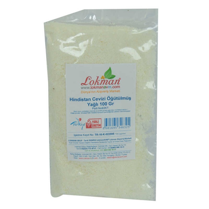 Hindistan Cevizi Öğütülmüş Yağlı 100 Gr Paket