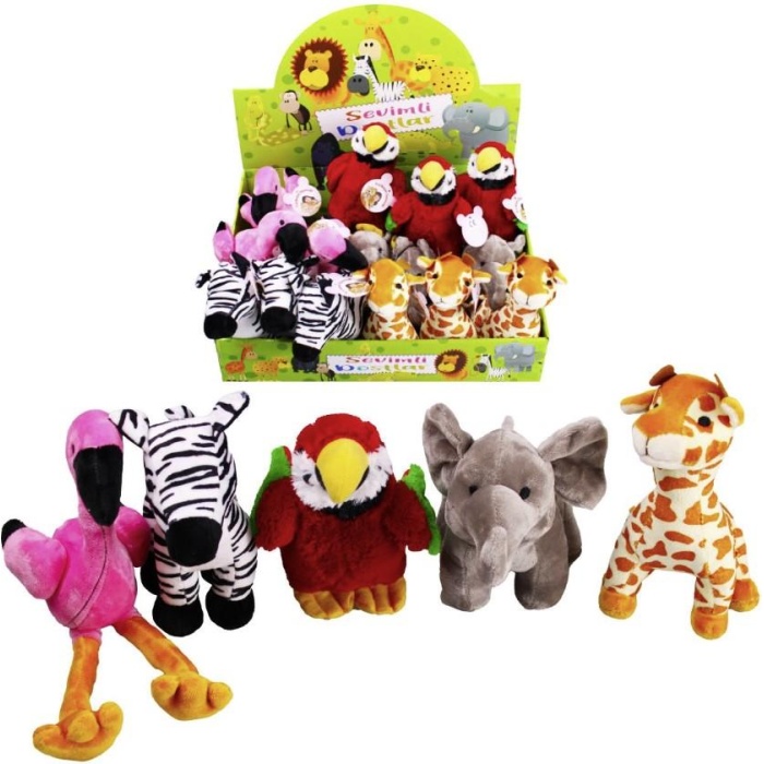 Peluş Tropikal Hayvanlar 25 Cm