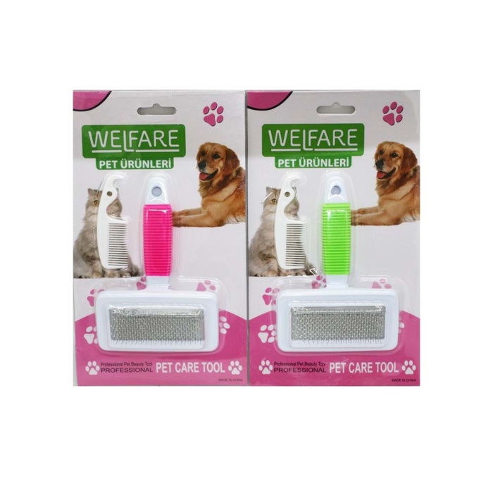 Fosforlu Kedi Köpek Tarağı 5x9 cm - 14 cm