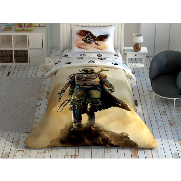 Tek Kişilik Nevresim Takımı  Mandalorian Dust Cloud