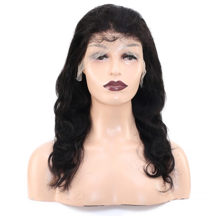 Front Lace Gerçek Tül Peruk Dalgalı  / Doğal / 55/60cm