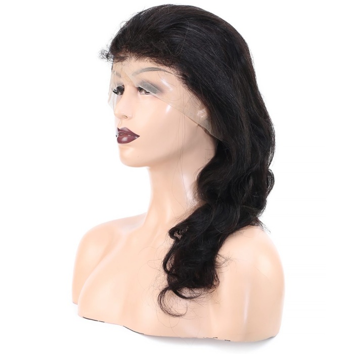 Front Lace Gerçek Tül Peruk Dalgalı  / Doğal / 55/60cm