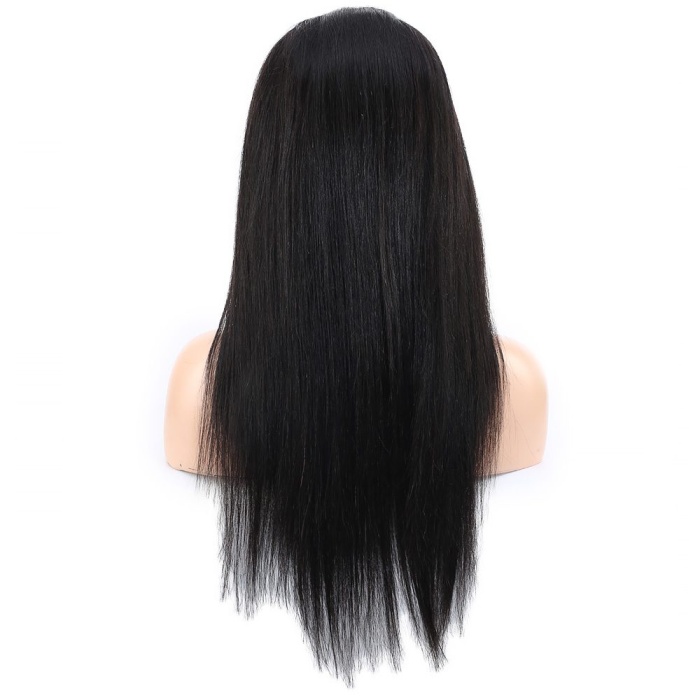 Front Lace Gerçek Tül Peruk Düz / Doğal / 60/65cm