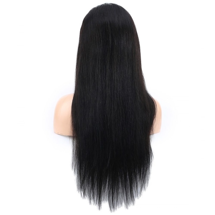 Front Lace Gerçek Tül Peruk Düz / Doğal / 65/70cm