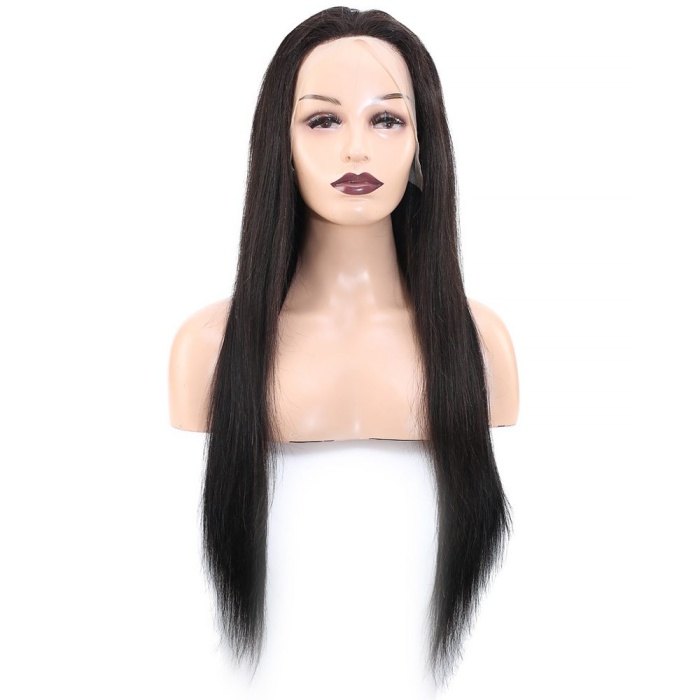 Front Lace Gerçek Tül Peruk Düz / Doğal / 70/75cm