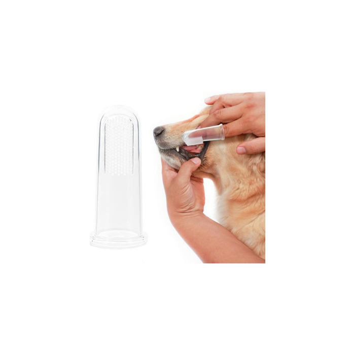 Kedi ve Köpek Parmak Diş Fırçası 5.5 cm Mavi