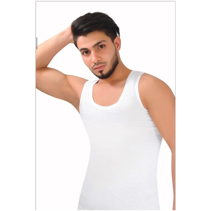 Beyaz Penye 3lü Erkek Atlet-SİSMEN03