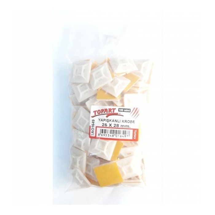 Topart 01649 28X28 Yapışkan Kroşe (100 Adet)