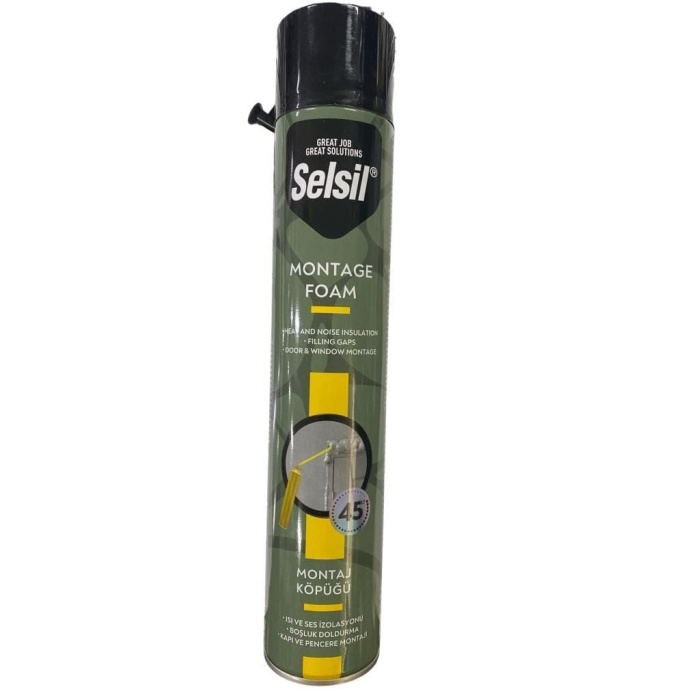 Selsil Tam Dolum Poliüratan Montaj Köpüğü 845 gr