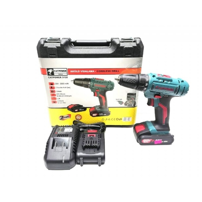 Cat Power 5120 Akülü Vidalama 20 Volt 2,0 Ah