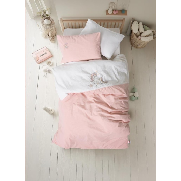 Cuddly Bebek Nevresim Takımı Bonic Beyaz