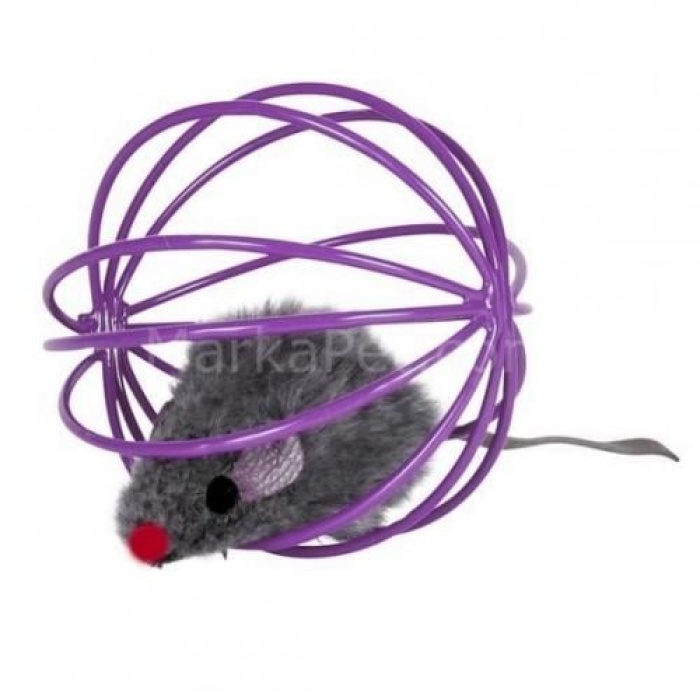 Top İçinde peluş fare 6 cm