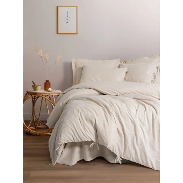 Cotton Keten Çift Kişilik Nevresim Takımı Esmira