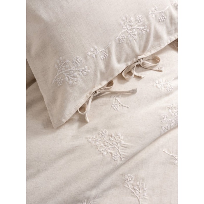 Cotton Keten Çift Kişilik Nevresim Takımı Esmira