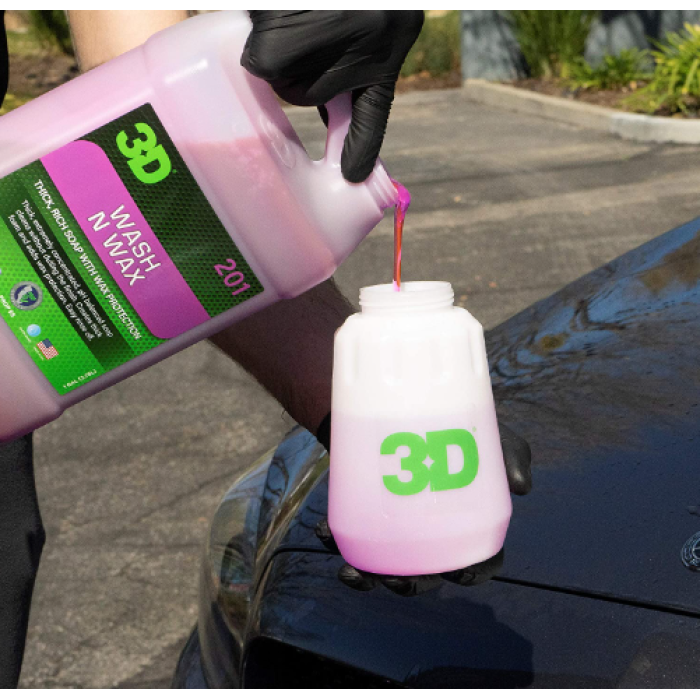 3D Wash N Wax Cilalı Oto Yıkama Şampuanı 1/128 Konsantre 3.79LT