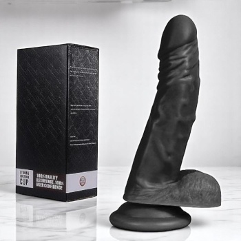 21CM Realistik Zenci Penis Gerçekçi Vibratör Dildo