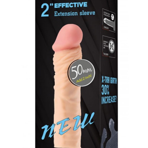 Penextender Big Head 50mm Dolgulu Penis Kılıfı