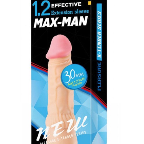 Max Man 30mm Dolgulu Penis Kılıfı YN0051