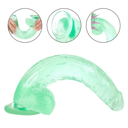 33cm Yeşil Realistik Dildo No:154