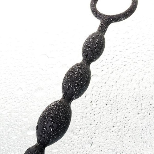 Anal Boncuk S Silikon Siyah 19,5cm