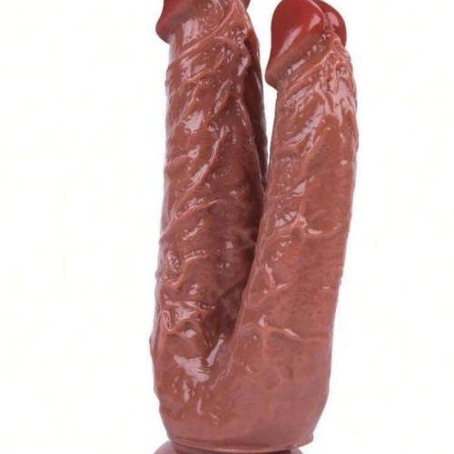 Noctis 19cm Kahverengi Çiftli Dildo No:76
