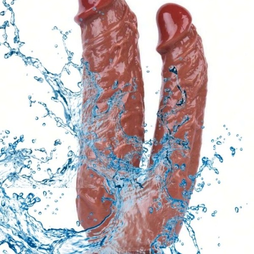 Noctis 19cm Kahverengi Çiftli Dildo No:76