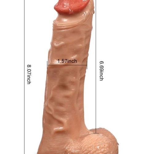 Shequ Bronte Şarjlı Döner Başlı Realistik Dildo Uzaktan Kumandalı 20.5 cm