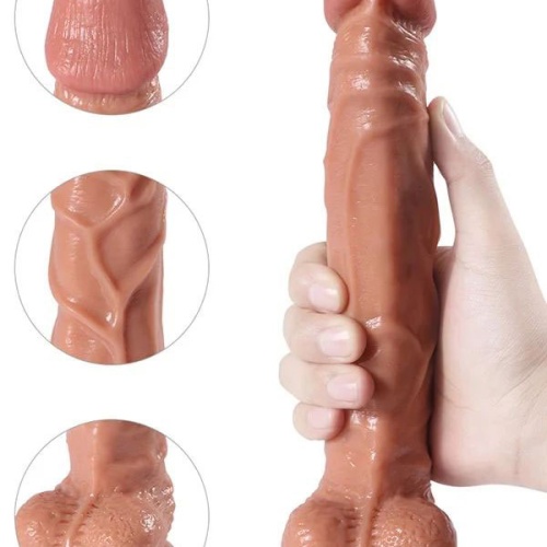 Jihad Knight  Uzaktan Kumandalı Şarjlı Realistik Penis Döner Başlı 25.5 cm