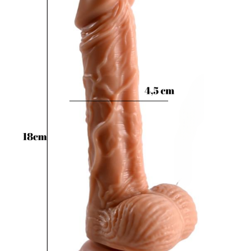 Noctis 18cm Realistik Titreşimli Dildo No:87