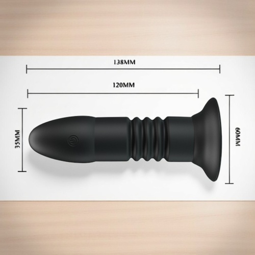 İleri Geri Hareket Edebilen Anal Plug Uzaktan Kumandalı 4 Titreşimli Anal Tıkaç