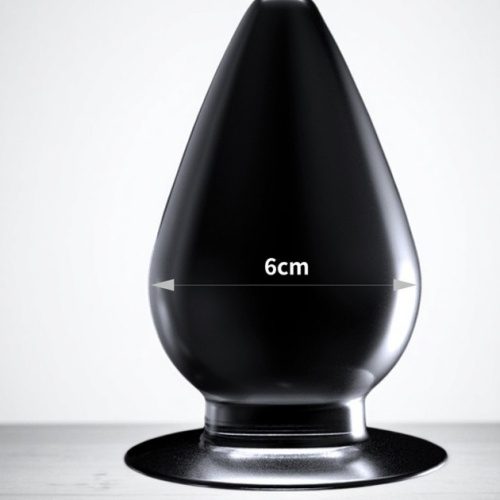 12 cm Vantuzlu Ultra Soft Anal Plug Şeffaf
