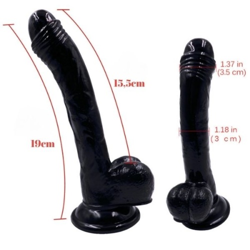 Noctis 19cm Siyah Dildo No:10