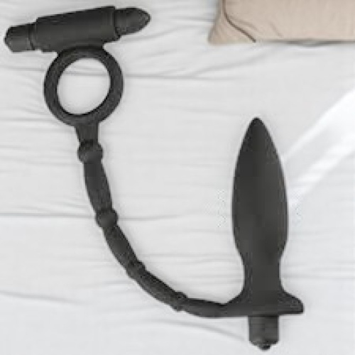 Lovetoy 10 Titreşimli Penis Halkası ve Anal Plug