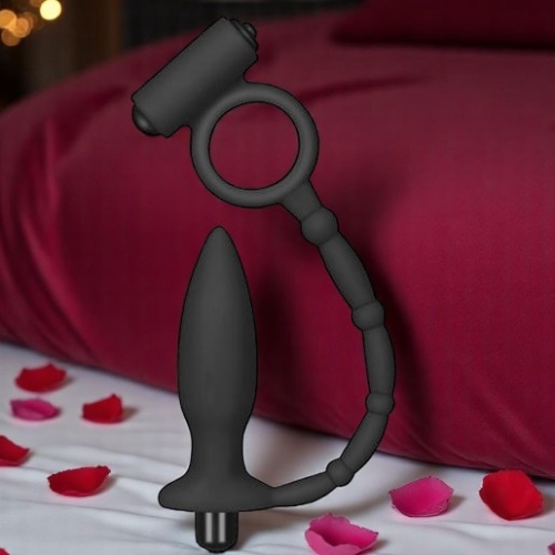 Lovetoy 10 Titreşimli Penis Halkası ve Anal Plug