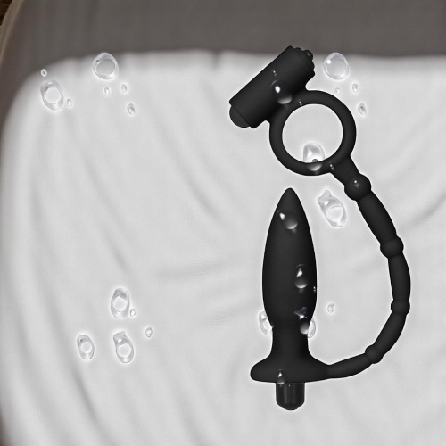 Lovetoy 10 Titreşimli Penis Halkası ve Anal Plug