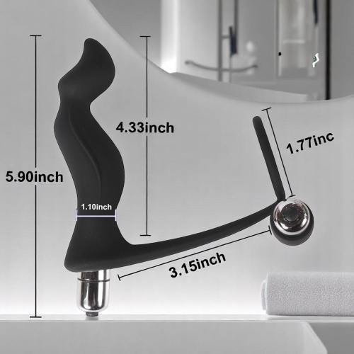 Çift Motorlu Prostat Vibratör Ve Penis Halkası