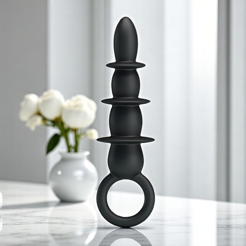 Pretty 13 CM Boğumlu Süper Kalite Anal Plug Anal Açıcı Zenci Dildo
