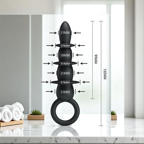 Pretty 13 CM Boğumlu Süper Kalite Anal Plug Anal Açıcı Zenci Dildo