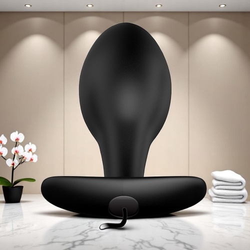 12 Titreşimli Kumandalı Vibratör Zenci Penis Anal Plug Stimülatör
