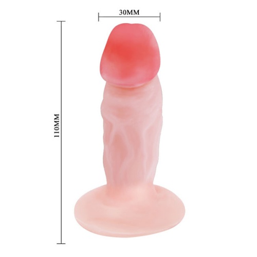 Opal 11Cm Realistik Anal Penis Vantuzlu Anal Dildo Anal Plug Tıpa