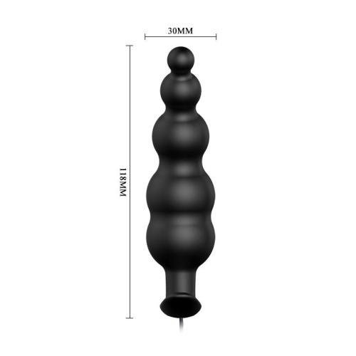 Prety 12 CM Zenci Anal Plug Anal Tıkaç Tıpa Stimülatör Anal Penis