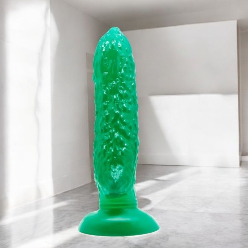 Passionate Fruit 17 CM Güçlü Vantuzlu Jel Penis Anal Dildo Yeşil