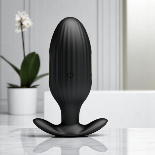 PRETTY LOVE Unisex 12 Titreşimli E-Stim Plug Süper Lüks Anal Tıkaç