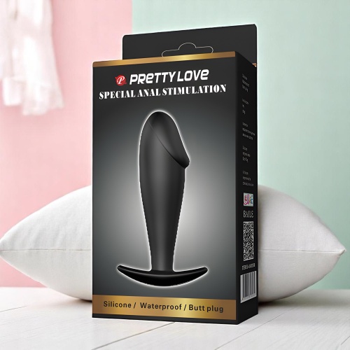 PRETTY LOVE 10 CM Silikon Anal Plug Zenci Penis Mini Anal Dildo