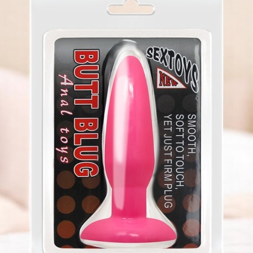 Smooth 14 Cm Vantuzlu Anal Plug Anal Tıkaç Tıpa Pembe Anal Dildo