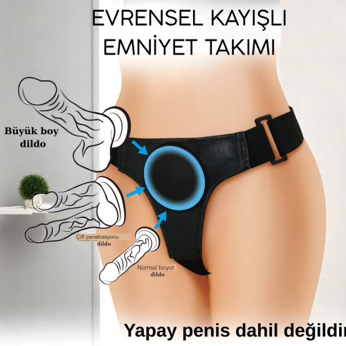 Belden Baglama Mıktanıslı Strapon Kemer Ayarlanabilir Protez Kemeri