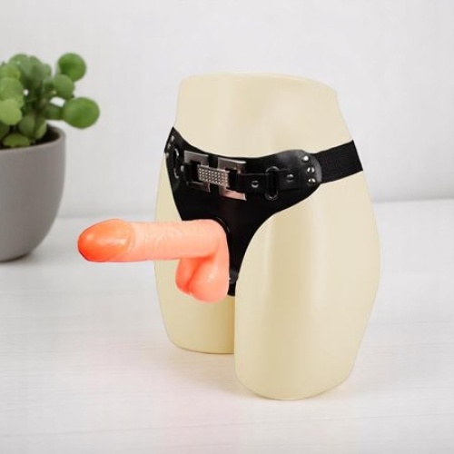 Baile Harness 18CM Belden Bağlamalı Realistik Protez Strapon Penis