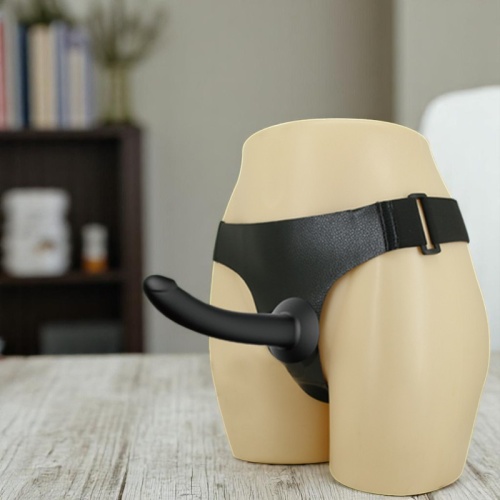 15 CM Belden Bağlamalı Realistik Siyah Zenci Protez Penis