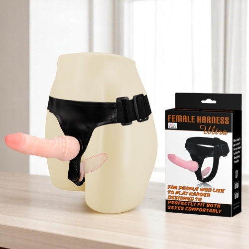 Baile Çift Taraflı İkili Belden Bağlamalı Anal Plug ve Dildo Penis