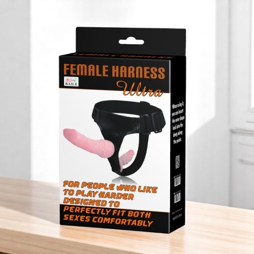 Baile Çift Taraflı İkili Belden Bağlamalı Anal Plug ve Dildo Penis